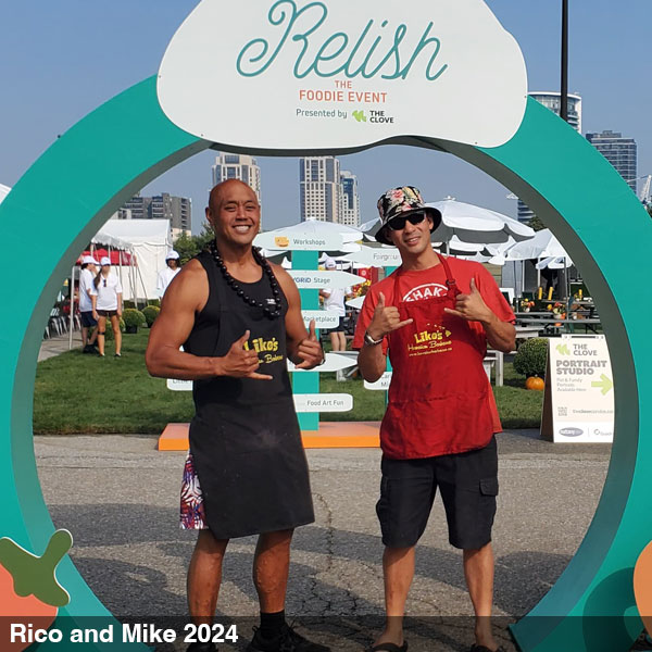 Rico and Mike at Relish Foodie Event