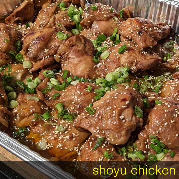 shoyu chicken platter